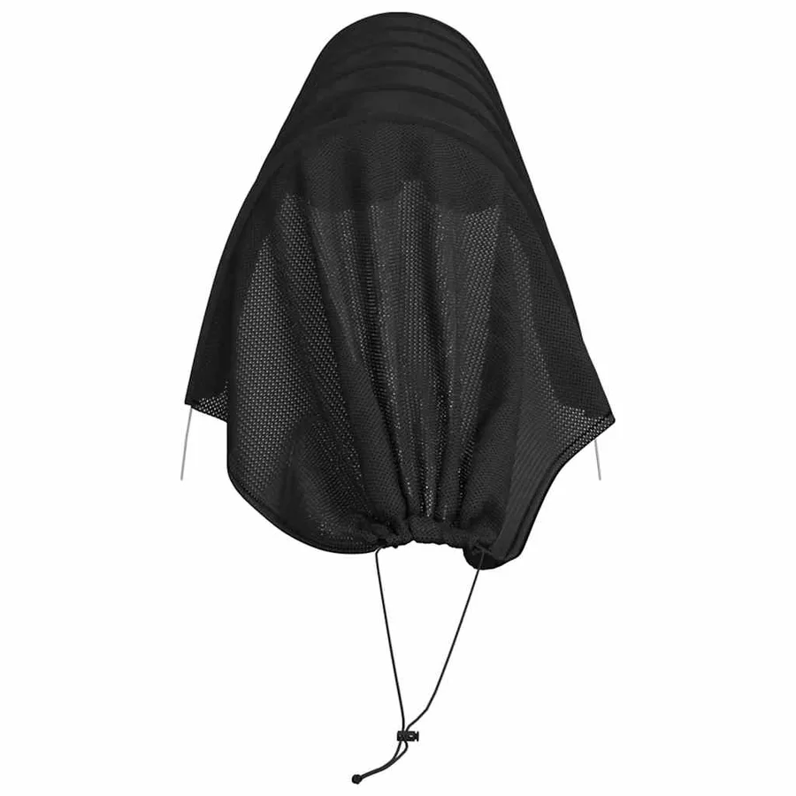 Tunnels en filet 4 pcs noir acier et polyéthylène - 6