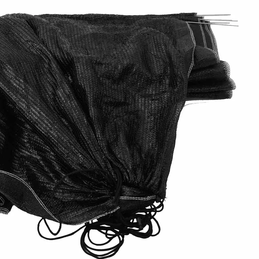 Tunnels en filet 4 pcs noir acier et polyéthylène - 9