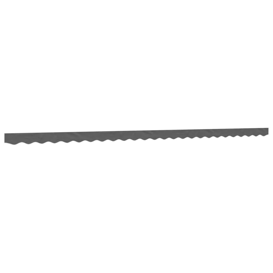 Tissu de remplacement de cantonnière d’auvent rayure anthracite - 2