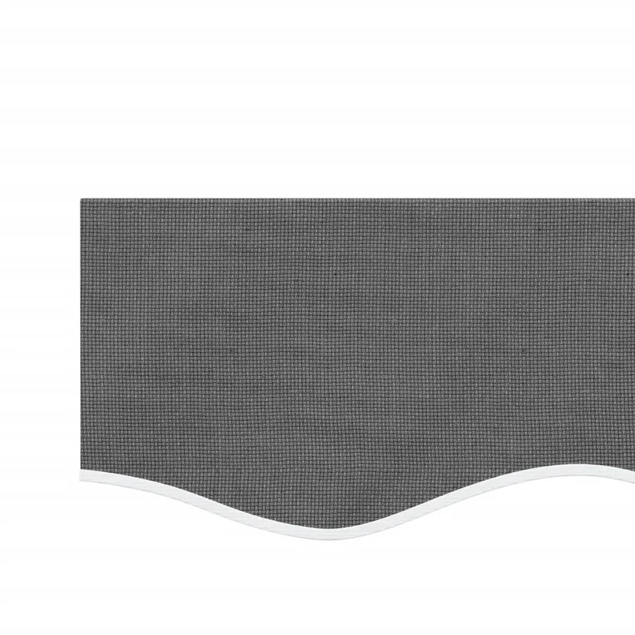 Tissu de remplacement de cantonnière d’auvent rayure anthracite - 4