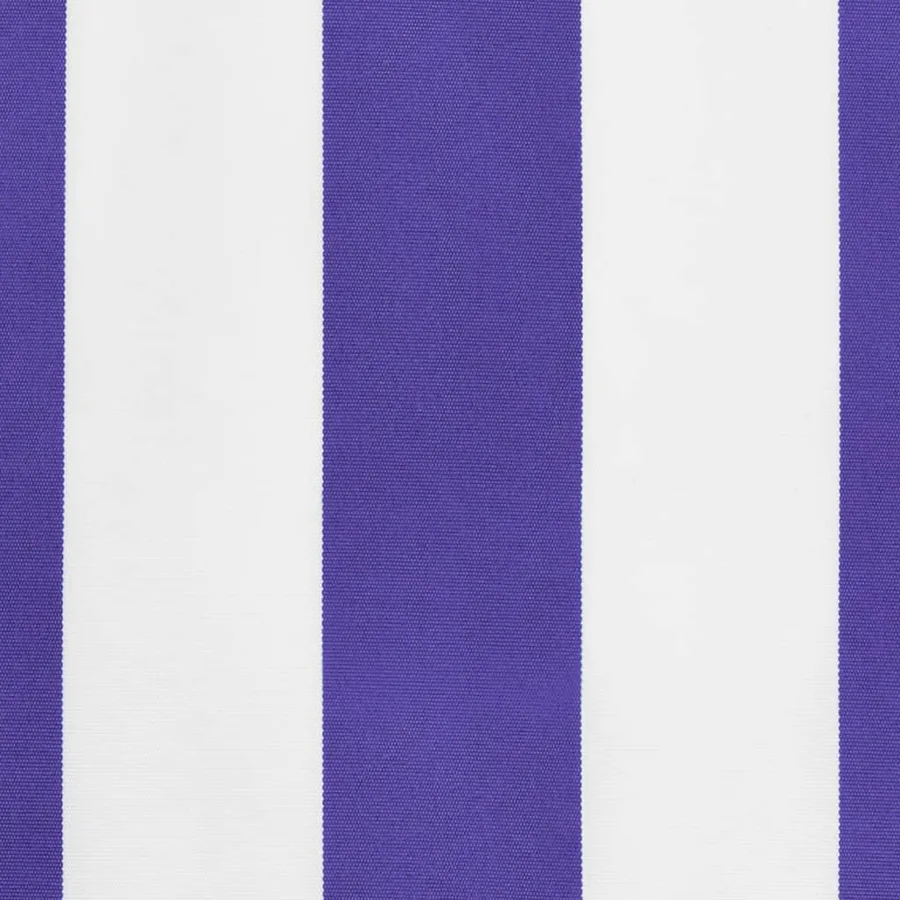 Tissu de remplacement de cantonnière d’auvent rayure bleu blanc - 5