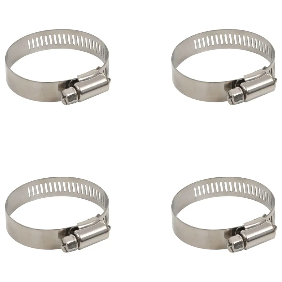Tuyau de piscine avec colliers de serrage Bleu 38 mm 6 m - 5