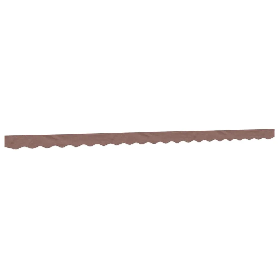 Tissu de remplacement de cantonnière d’auvent rayure marron 5 m - 2