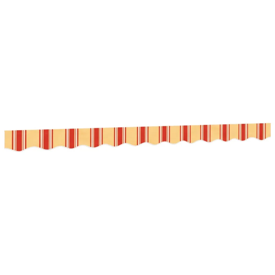 Tissu de remplacement de cantonnière d’auvent jaune orange 3 m - 2