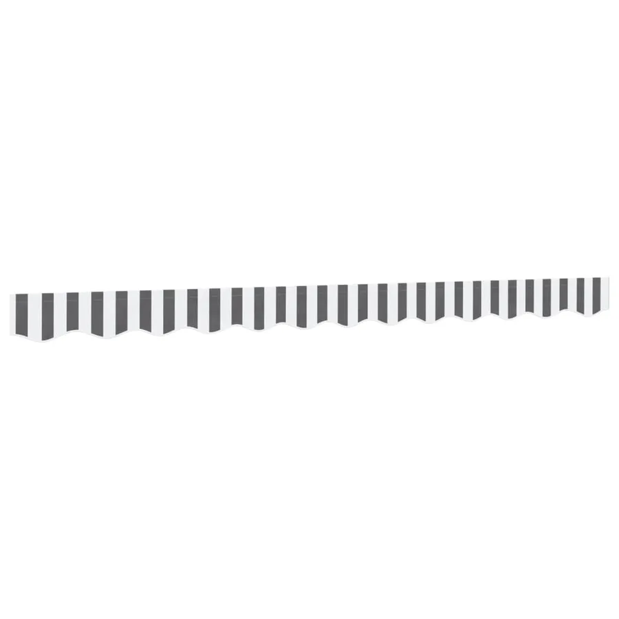 Tissu de remplacement de cantonnière d’auvent anthracite blanc - 2