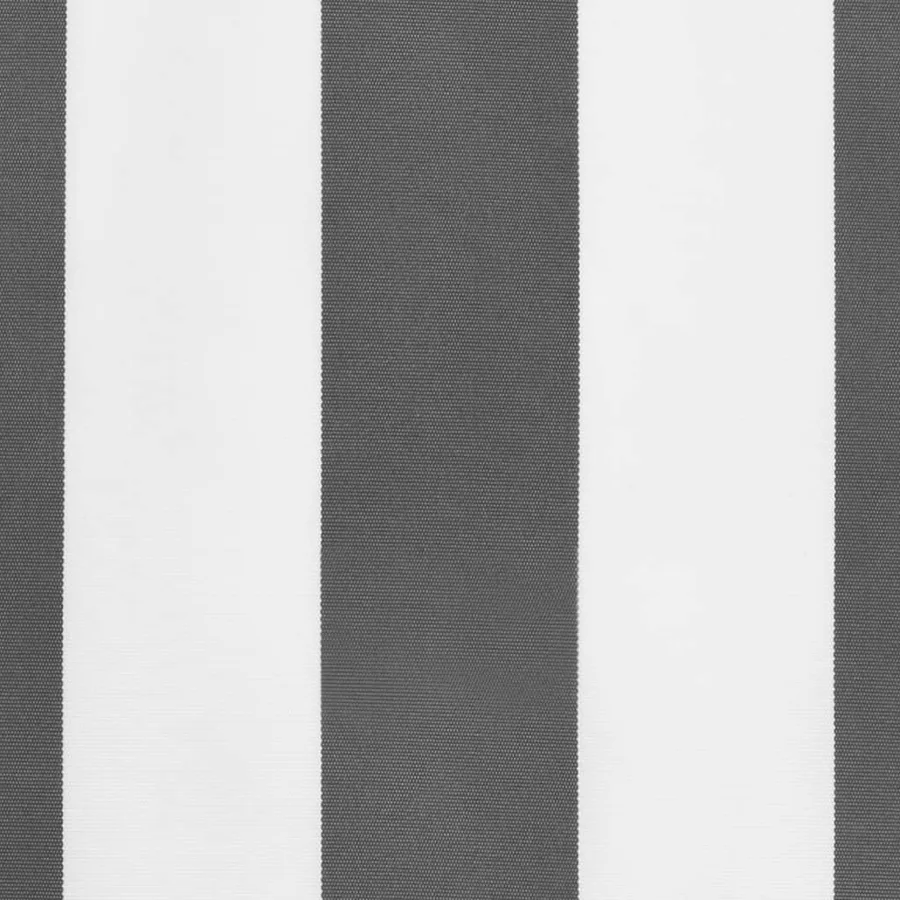 Tissu de remplacement de cantonnière d’auvent anthracite blanc - 5