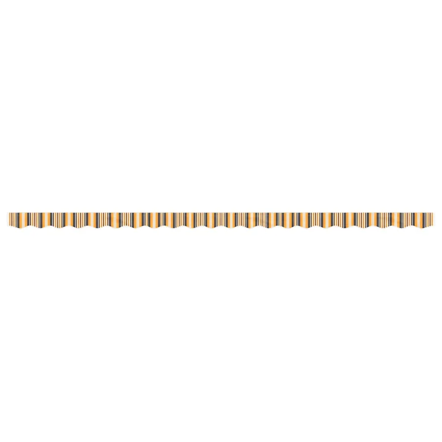 Tissu de remplacement de cantonnière d’auvent rayure jaune gris - 3