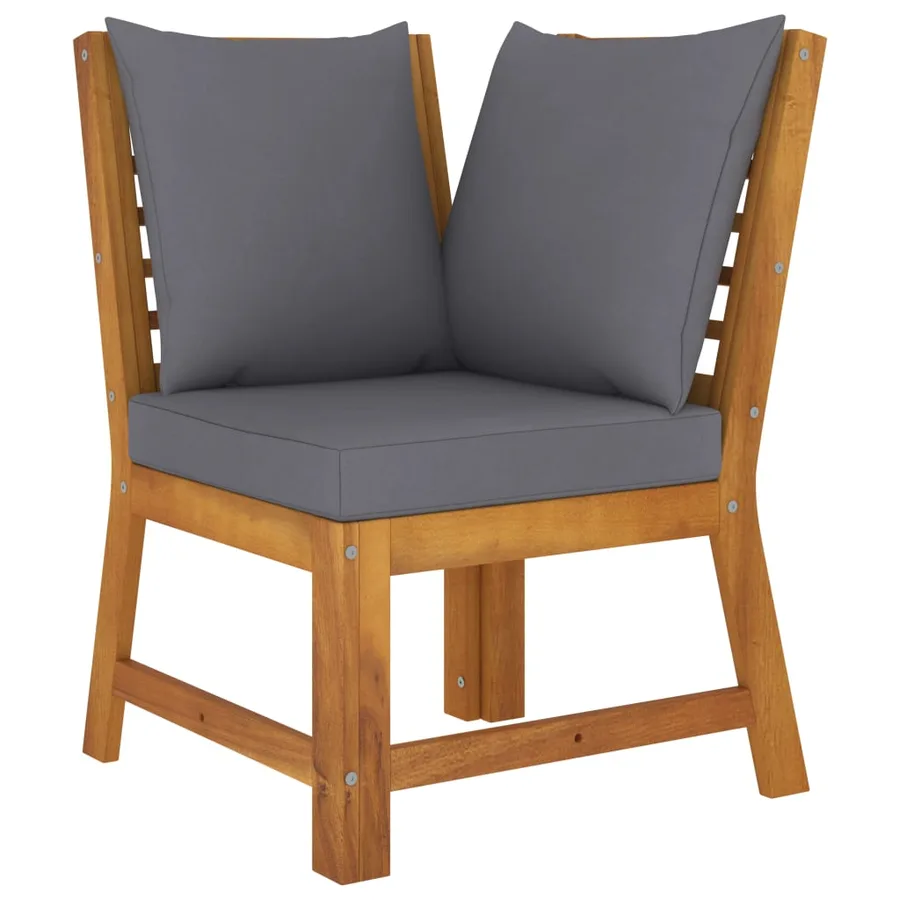 Garden lounge set 5 pcs with cushion Solid acacia wood - 6