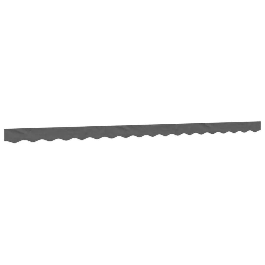 Tissu de remplacement de cantonnière d’auvent rayure anthracite - 2