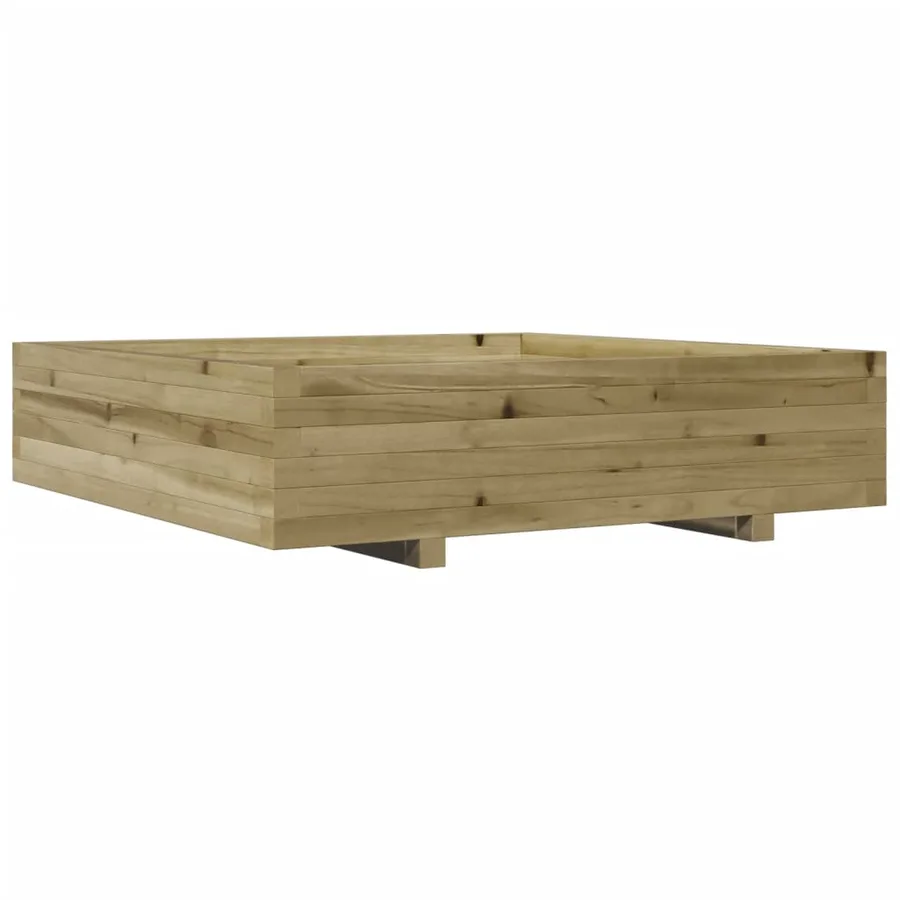 Jardinière 100x100x26,5 cm bois de pin imprégné - 2