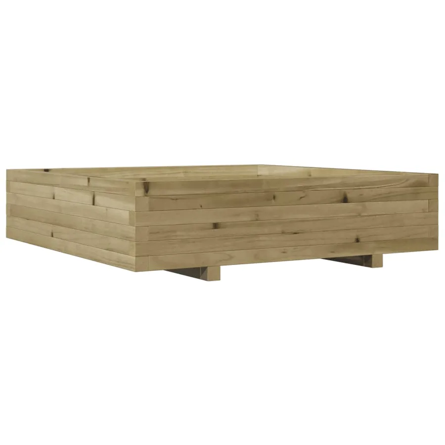 Jardinière 100x100x26,5 cm bois de pin imprégné - 7