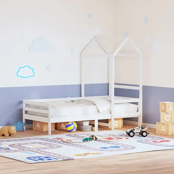 Toit de lit pour enfants 118x70x176,5 cm bois de pin massif