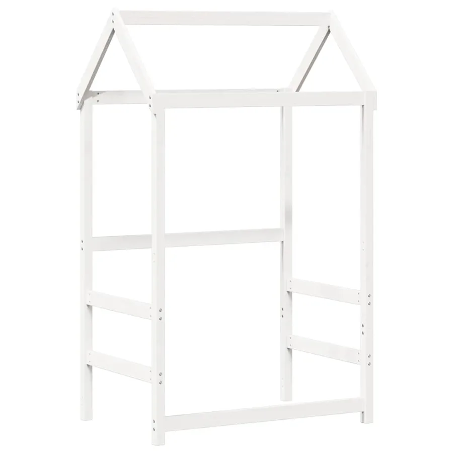 Toit de lit pour enfants blanc 98x70x176,5cm bois de pin massif - 2