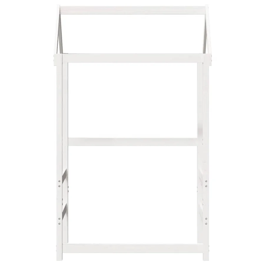 Toit de lit pour enfants blanc 98x70x176,5cm bois de pin massif - 4