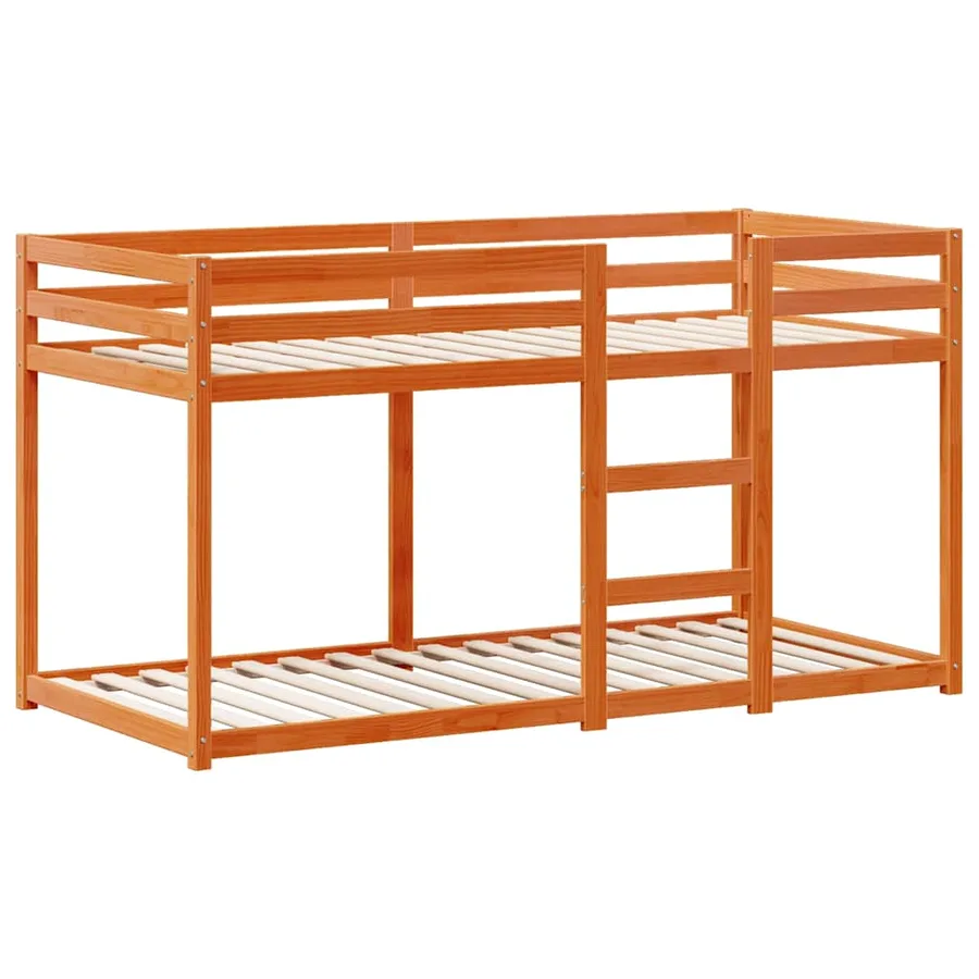 Lit superposé sans matelas cire marron 90x200 cm pin massif - 5