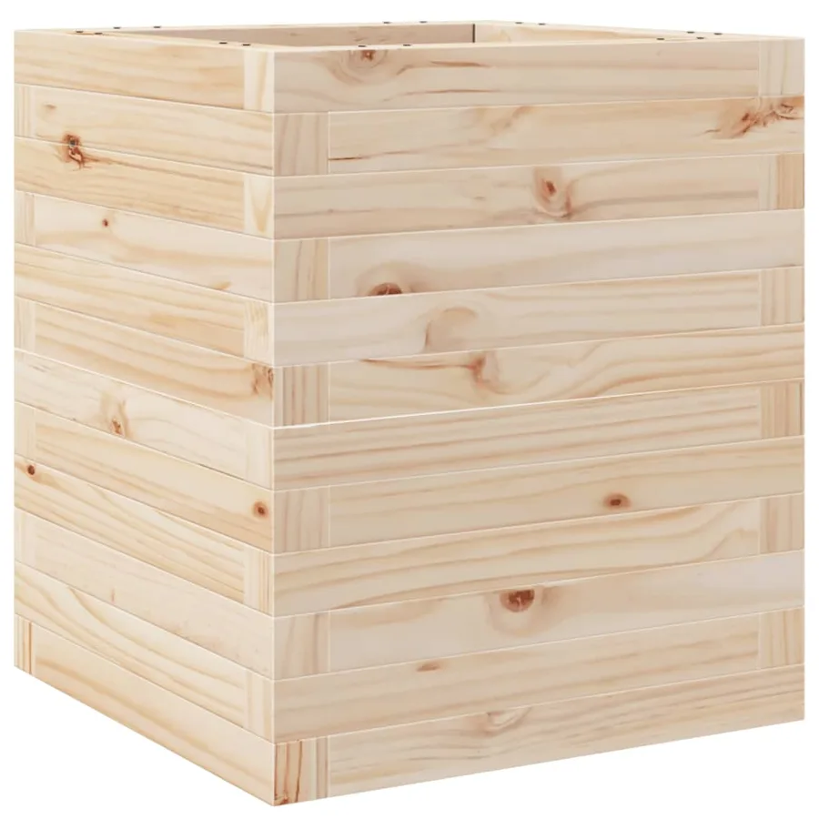 Jardinière 40x40x46 cm bois de pin massif - 2