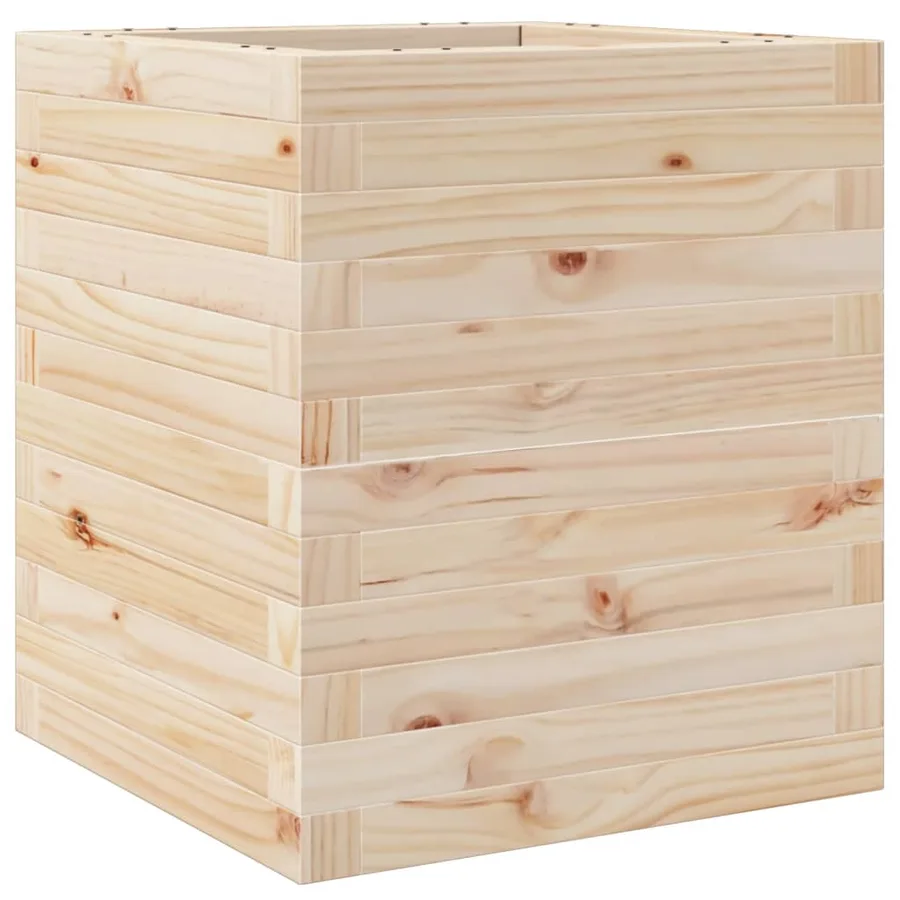 Jardinière 40x40x46 cm bois de pin massif - 7