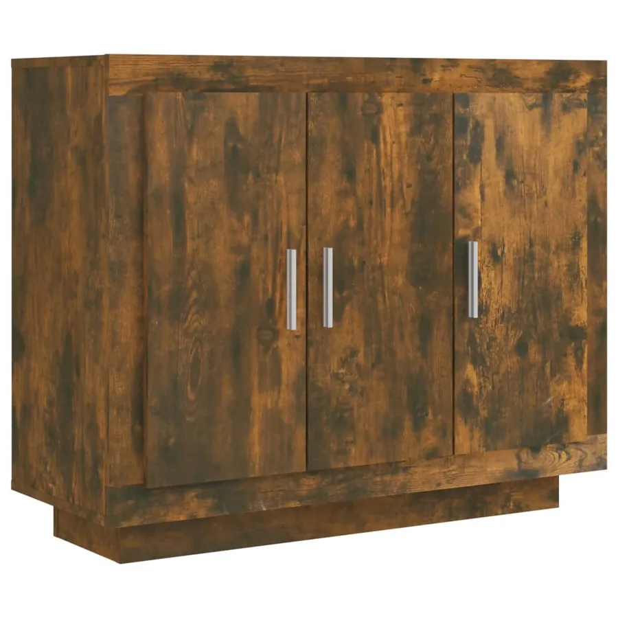 Buffet Chêne fumé 92x35x75 cm Bois d'ingénierie - 2