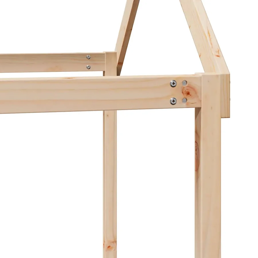 Lit haut sans matelas 90x200 cm bois de pin massif - 10