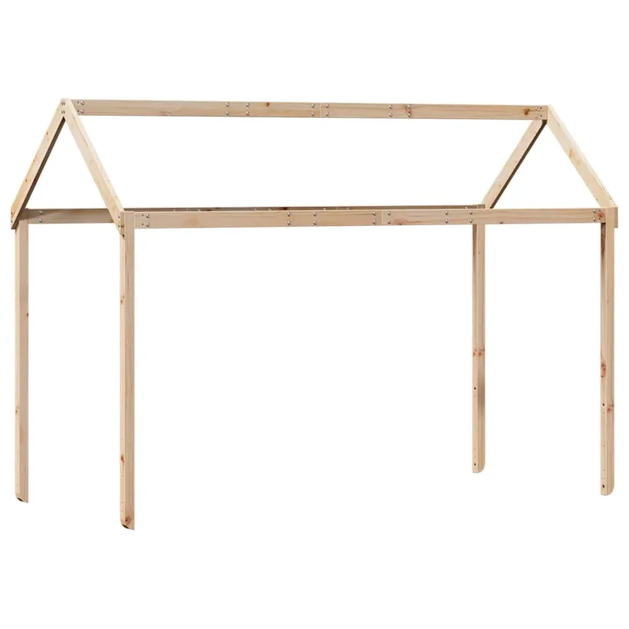 Lit haut sans matelas 90x200 cm bois de pin massif - 6