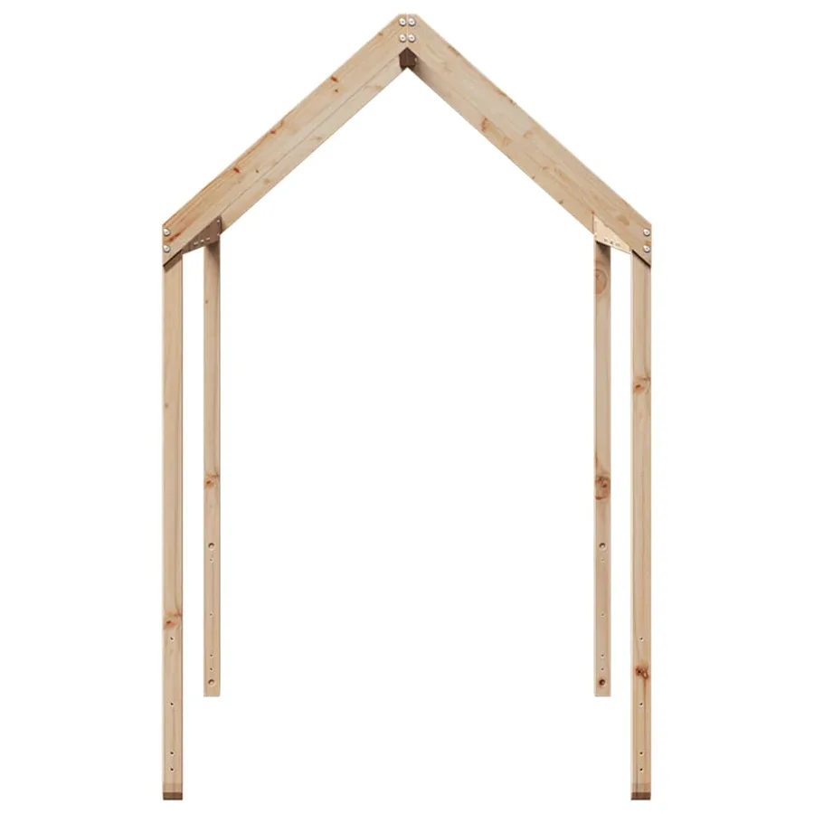 Toit de lit pour enfants 207x80,5x151,5 cm bois de pin massif - 5