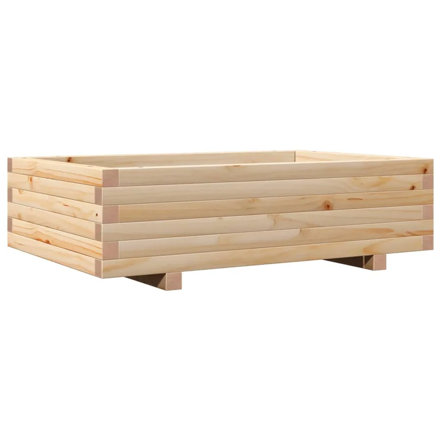 Jardinière 90x60x26,5 cm bois de pin massif - 2