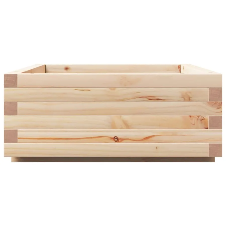 Jardinière 90x60x26,5 cm bois de pin massif - 6
