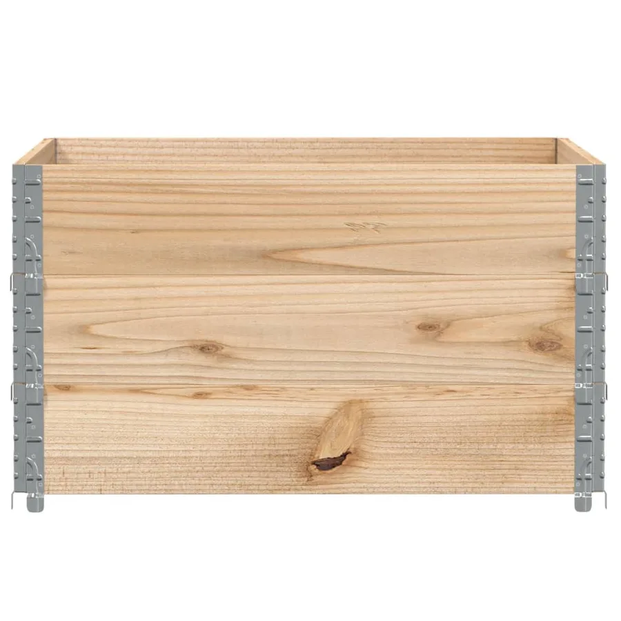 Jardinière 100x100 cm bois de pin massif - 3