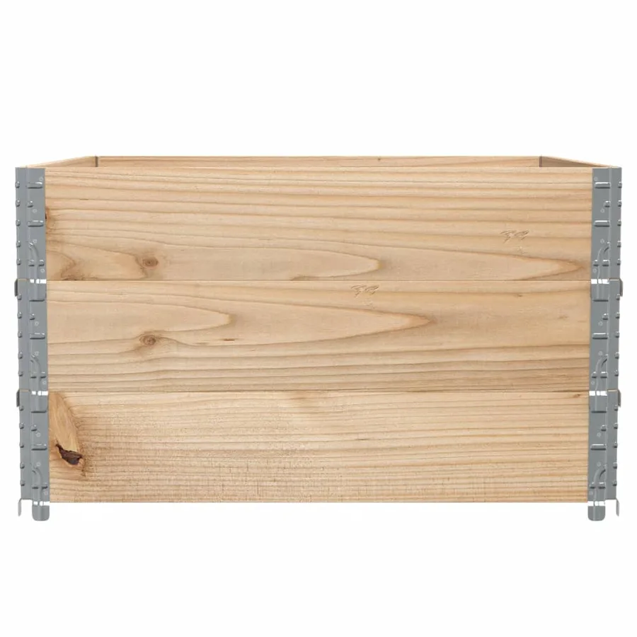 Jardinière 100x100 cm bois de pin massif - 4