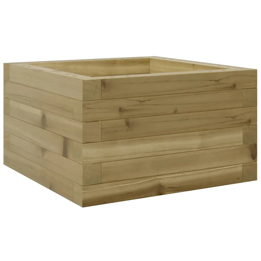 Jardinière 40x40x23 cm bois de pin imprégné - 2