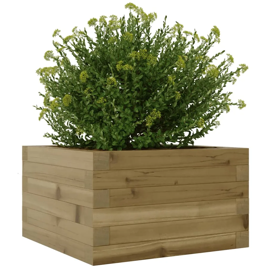 Jardinière 40x40x23 cm bois de pin imprégné - 4