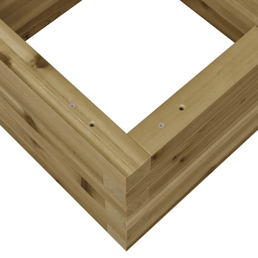 Jardinière 40x40x23 cm bois de pin imprégné - 8
