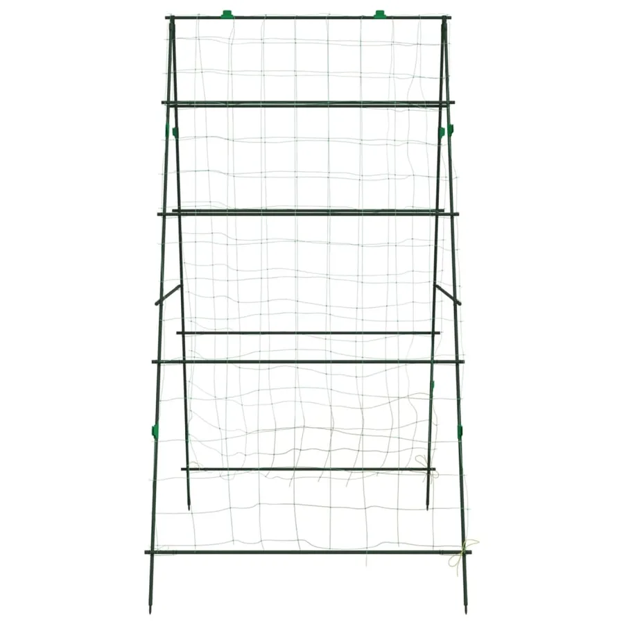 Treillis de jardin pour plantes grimpantes 2 pcs forme A acier - 6