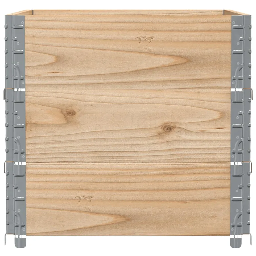 Jardinière 80x60 cm bois de pin massif - 4