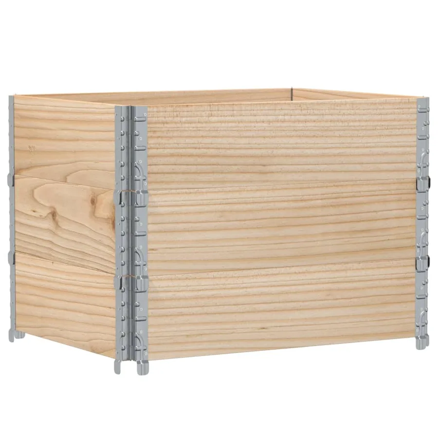Jardinière 80x60 cm bois de pin massif - 5