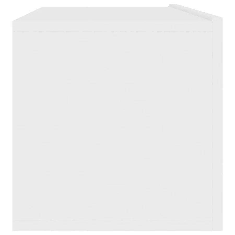 Meuble TV Blanc 100x30x30 cm Bois d’ingénierie - 7