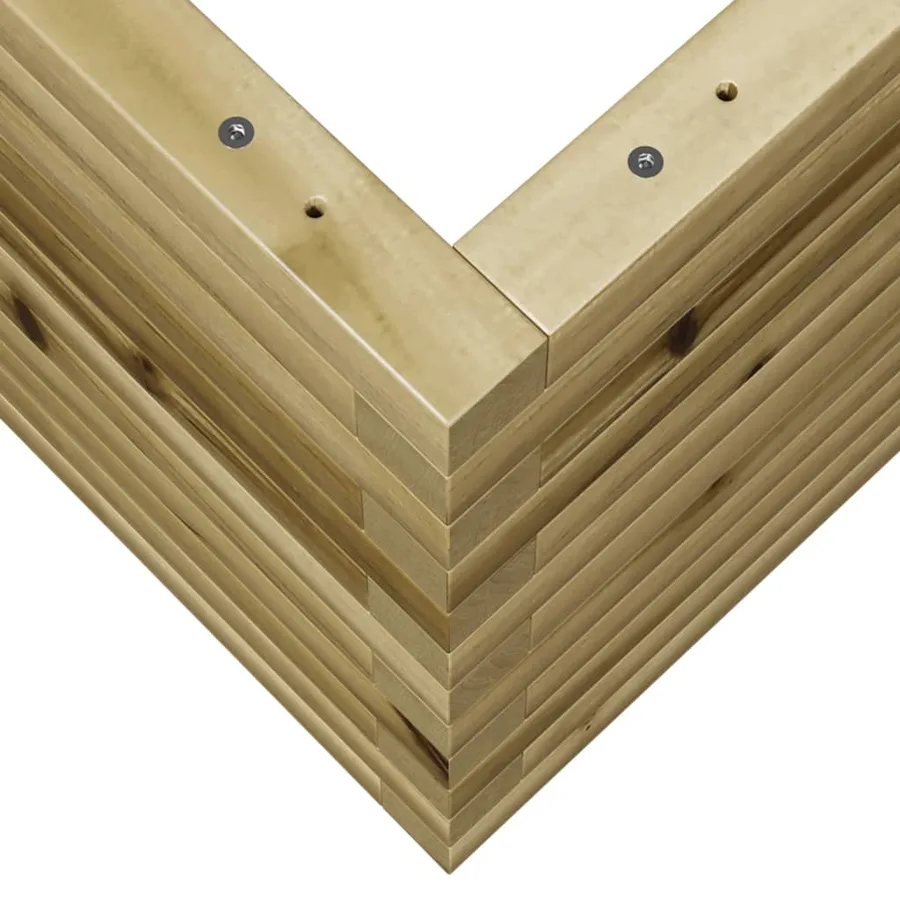 Jardinière 70x40x45,5 cm bois de pin imprégné - 8