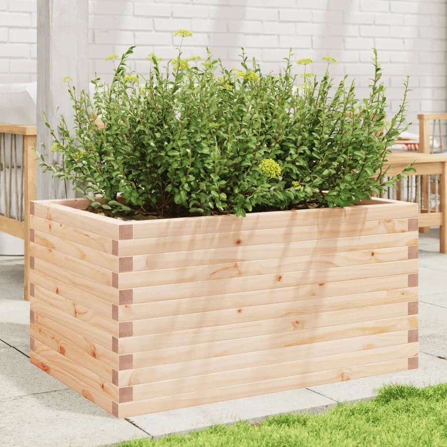 Jardinière 90x60x45,5 cm bois de pin massif - 3