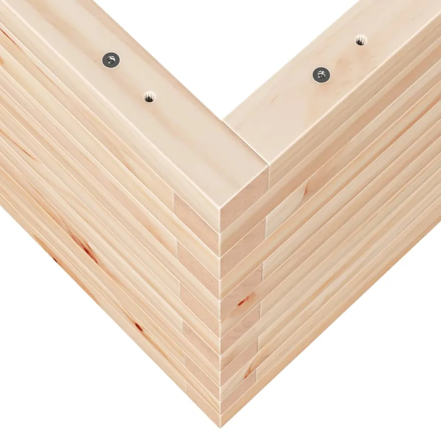 Jardinière 90x60x45,5 cm bois de pin massif - 8