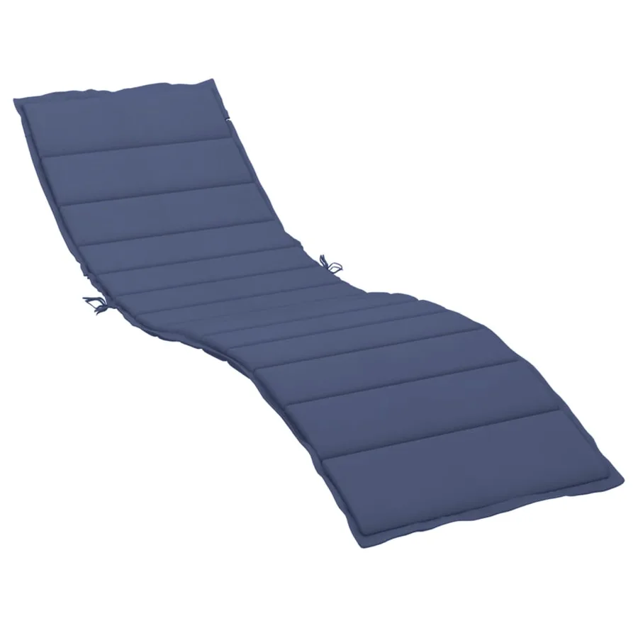 Coussin de chaise longue bleu marine tissu oxford - 2