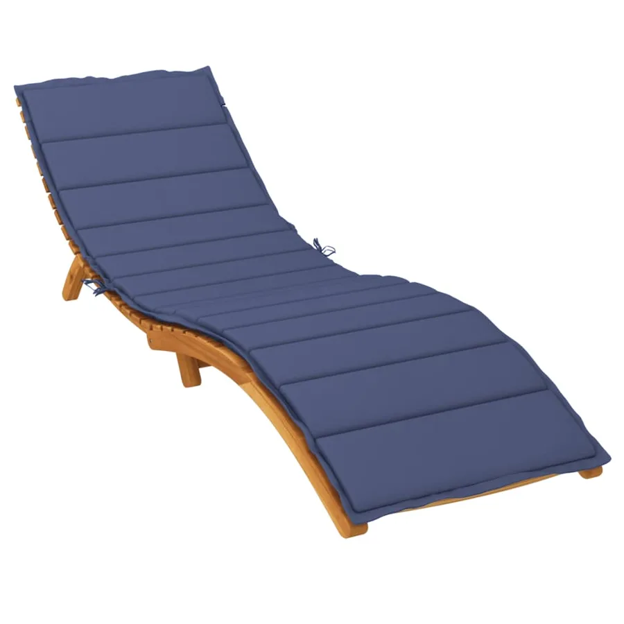 Coussin de chaise longue bleu marine tissu oxford - 3