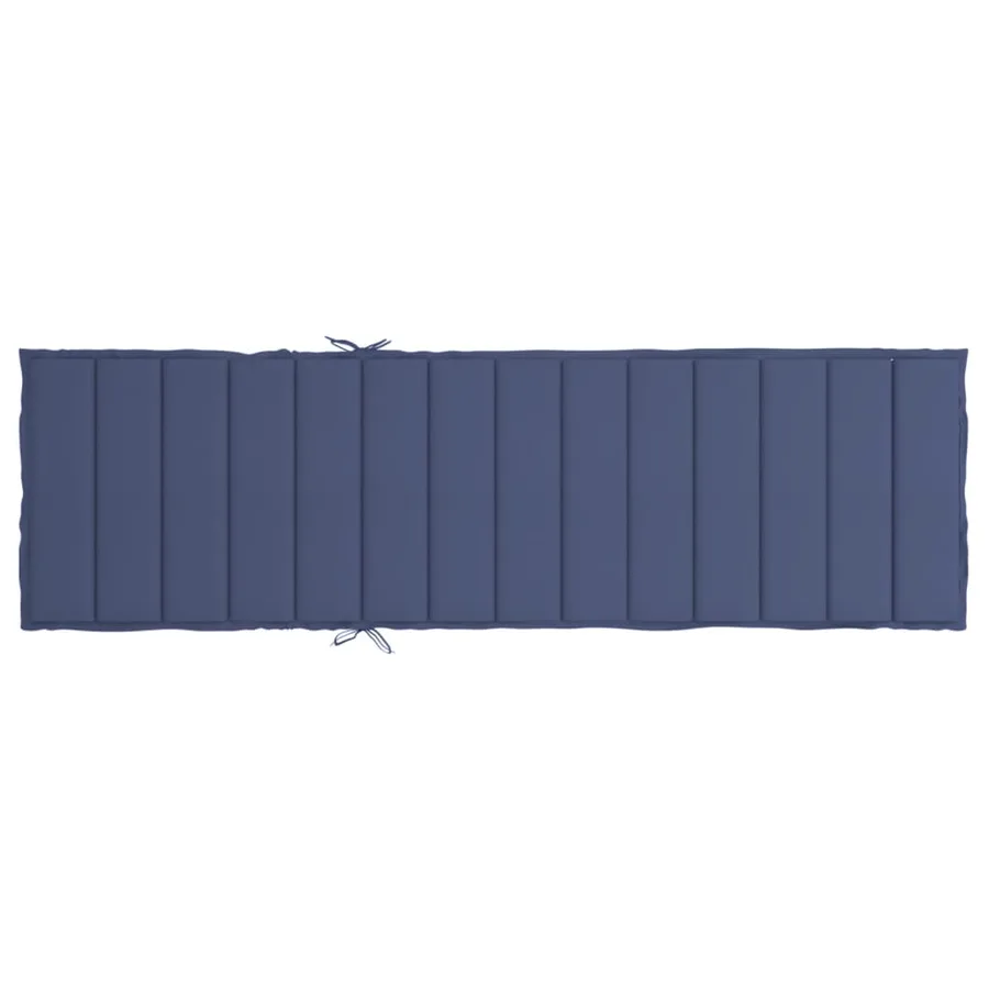 Coussin de chaise longue bleu marine tissu oxford - 5