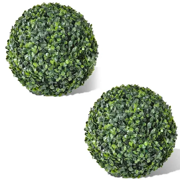 Boule de buis artificielle 2 pcs 35 cm