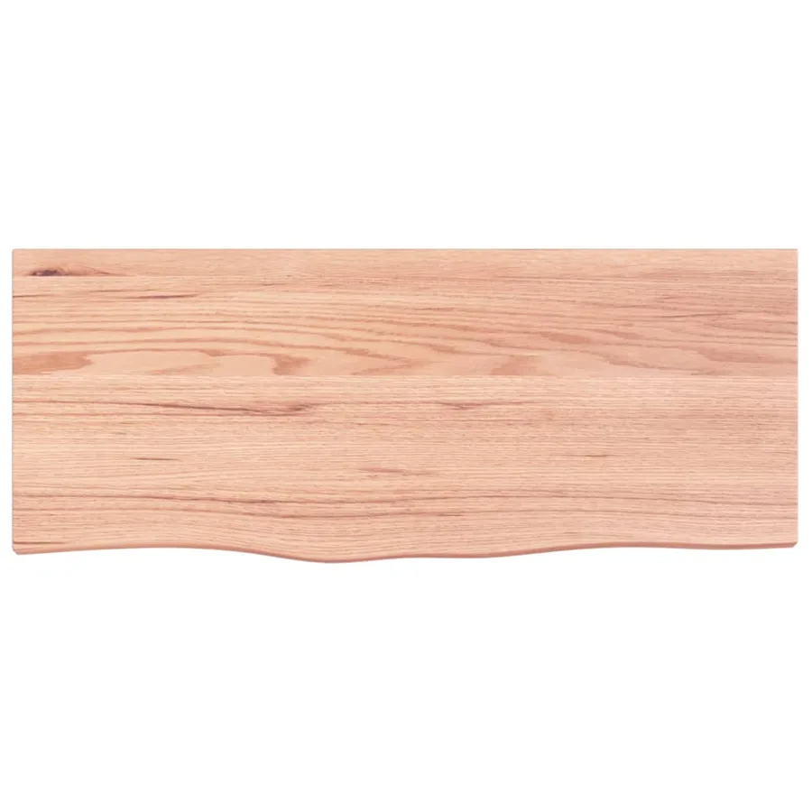Étagère de vasque murale acier et bois de chêne massif - 8