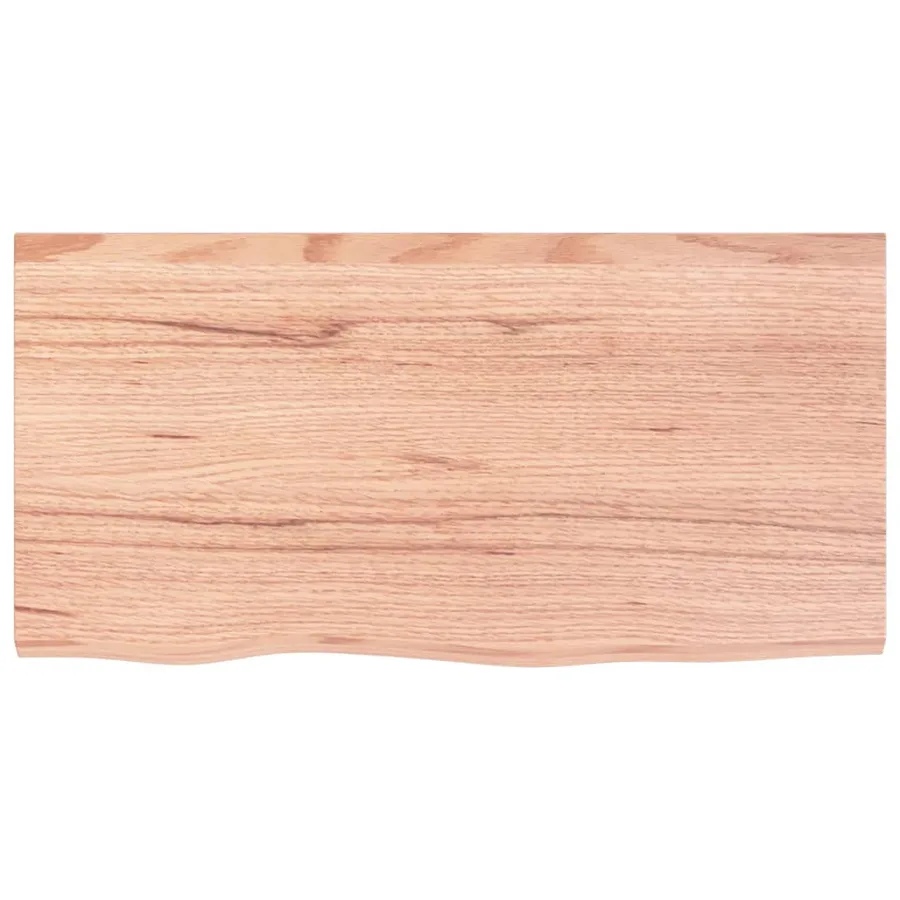 Étagère de vasque murale acier et bois de chêne massif - 8