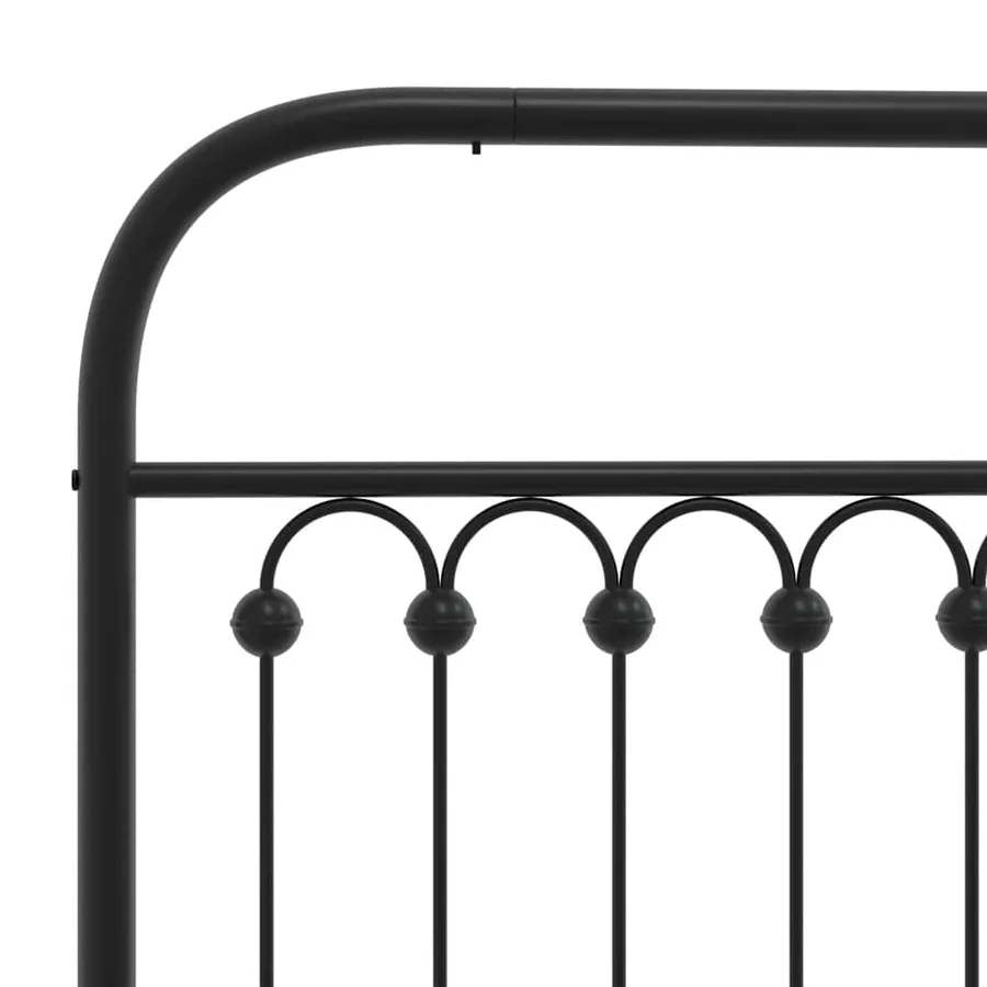 Tête de lit de remplacement métal noir 75 cm - 5