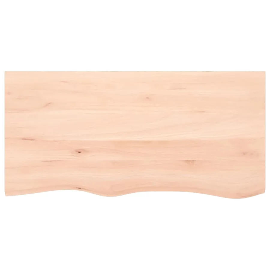 Étagère de vasque murale acier et bois de chêne massif - 8