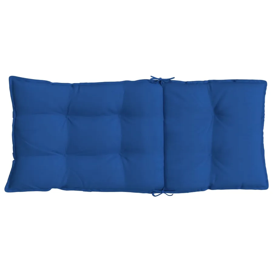 Coussins de chaise à dossier haut lot de 6 bleu royal - 7