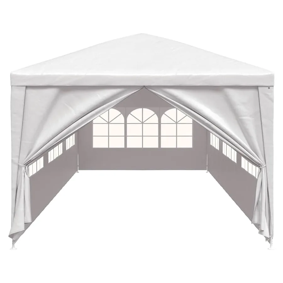 Tente de réception 3x9 m Blanc - 4
