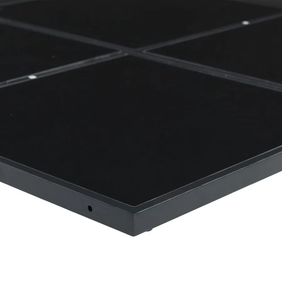 Ensemble à manger de jardin avec coussins 9 pcs noir textilène - 7